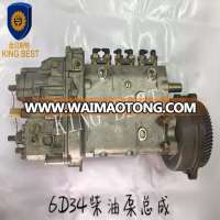 6D34 diesel fuel pump for excavator spare parts