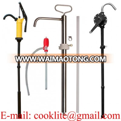 Hand pump for pumping oil and fuel / Hand pump for oil barrels